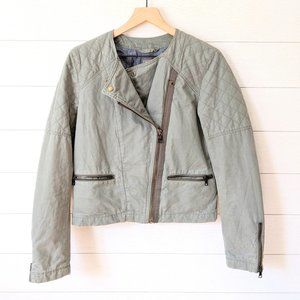 SOLD - NOT FOR SALE!//GAP Quilted Cotton Moto Jacket 8!